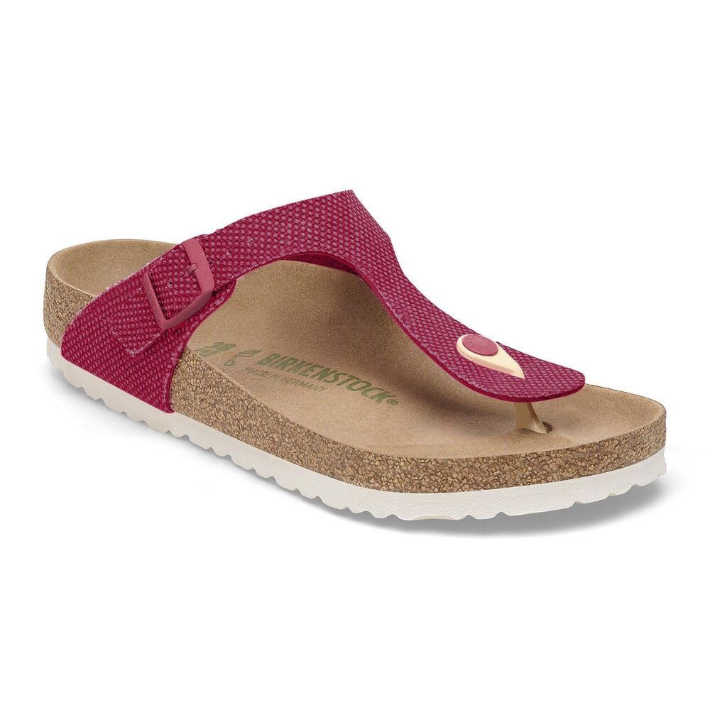 Birkenstock Gizeh Vegan Canvas Fuchsia Tulip